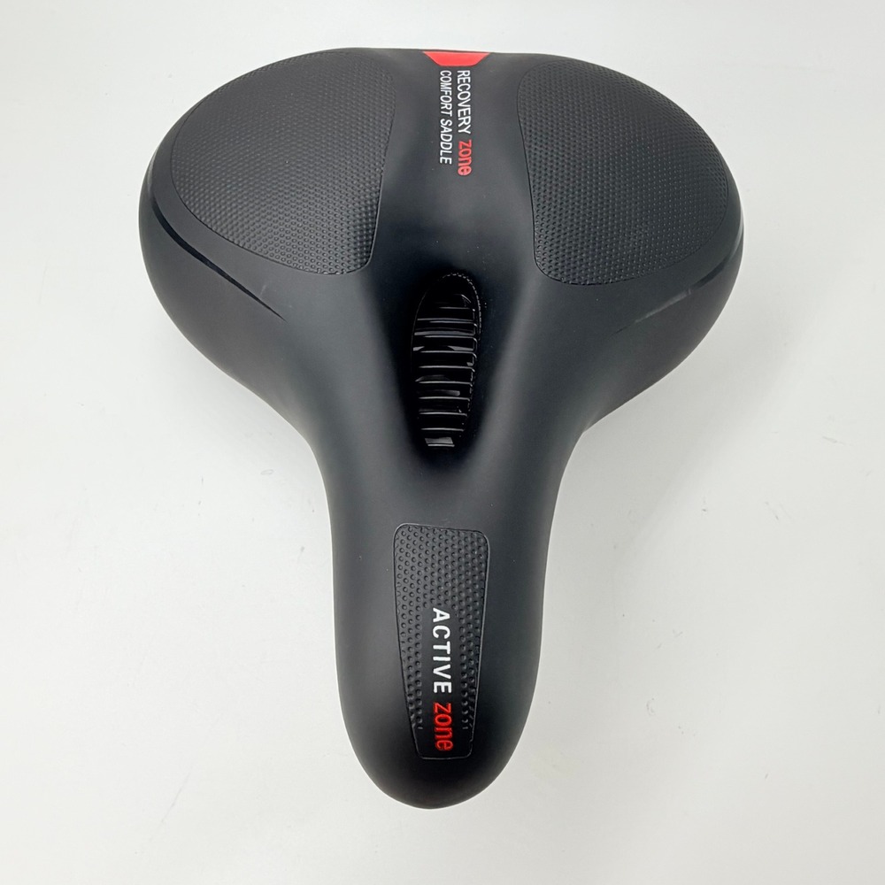 Rockbros Recovery Zone Comfort Saddle Black Ergonomic Bicycle Seat Wide Rail
